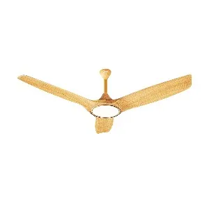 Qulik Aerovane 52" Modern Decorative Silent ABS Blade Remote Ceiling Fan (LIGHT WOOD) Q-6572-LW