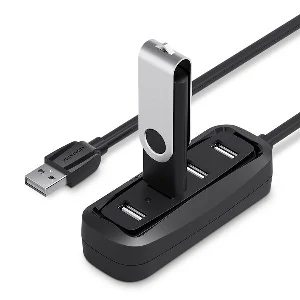 Vention 4 ports USB2.0 HUB 1M Black (VAS-J43-B100)