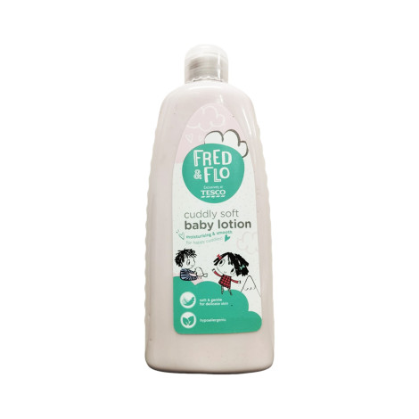 Tesco Fred & Flo Moisturising & Smooth Cuddly Soft Baby Lotion 500ml (UK)