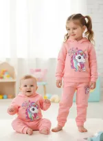 Baby Hoodie Set for Boys and Girls, 280-300 GSM, 1 to 10 Years
