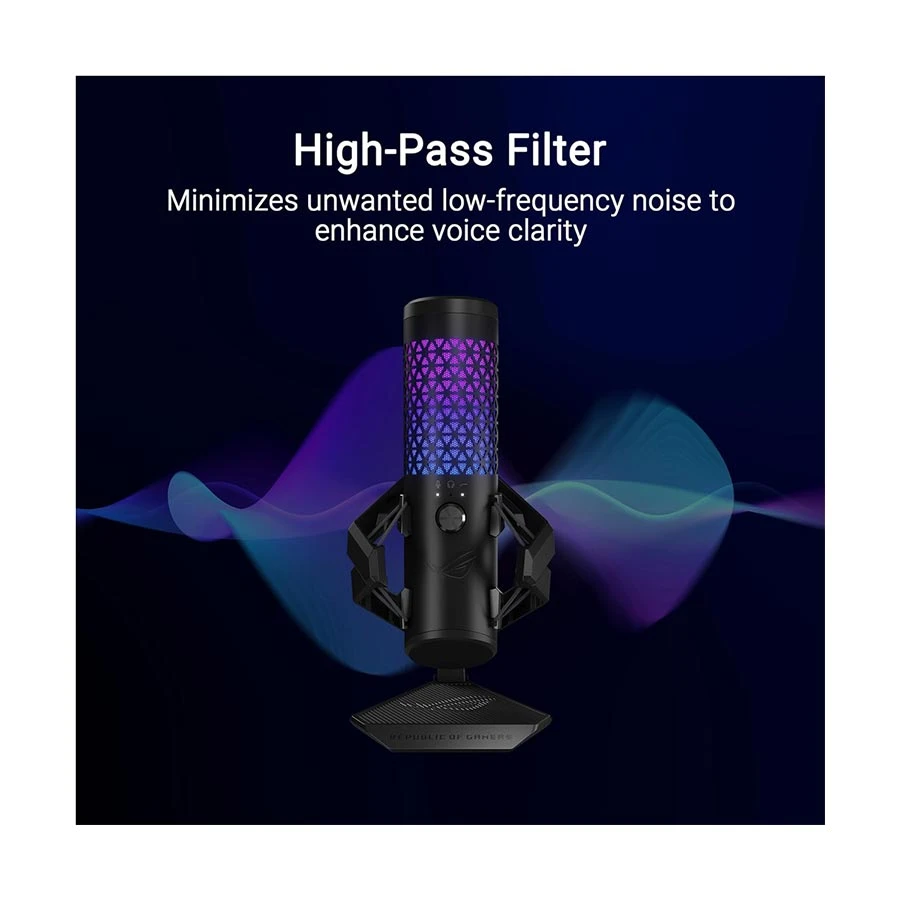 ASUS ROG Carnyx RGB Cardioid Condenser Black Gaming Microphone