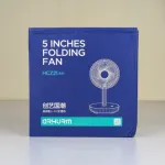 Rechargeable 5-inches Folding fan HCZ21 Green colour