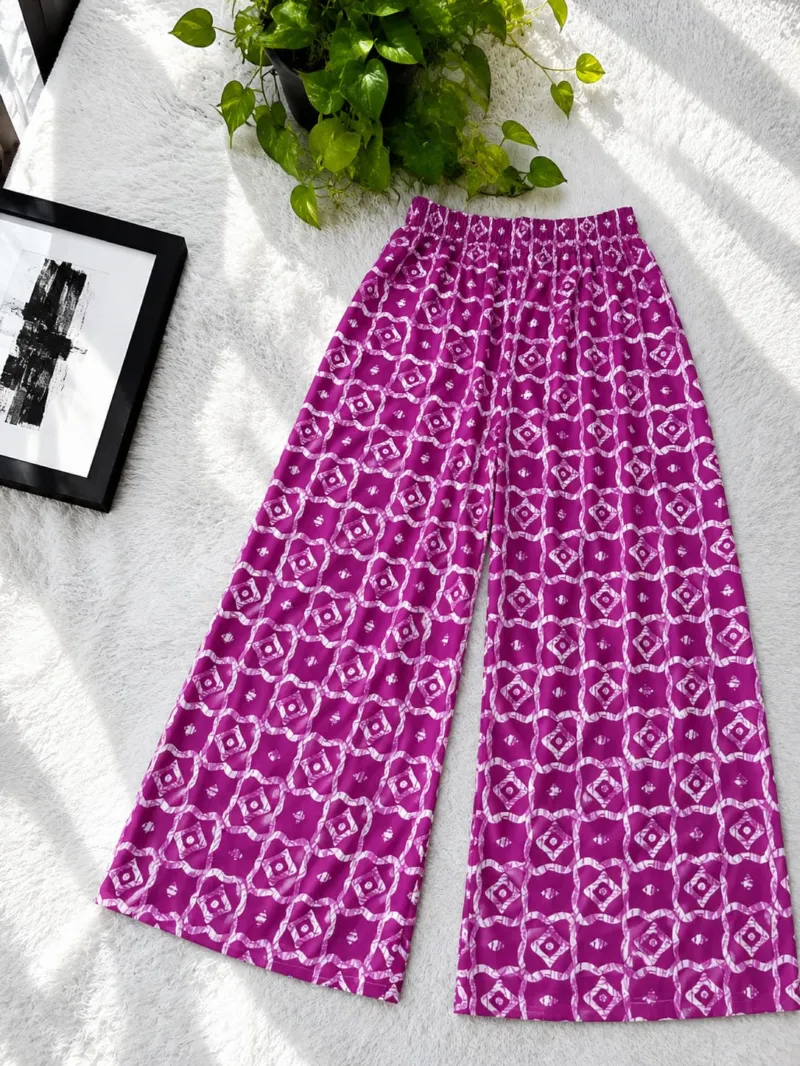 Women's Free Size Linen Palazzo Trousers, 26-27 Inch Hem, 6 Colours