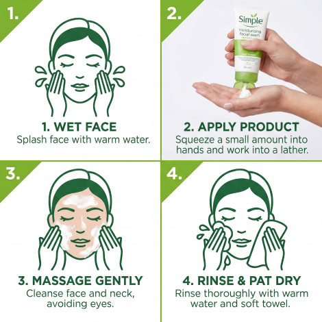 Simple Kind to Skin Moisturising Face Wash 150ml (Poland)