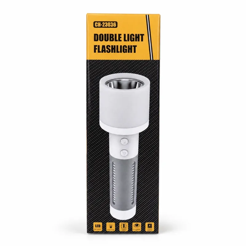2-in-1 Rechargeable Double Light Torch Light & Reading/table Lamp