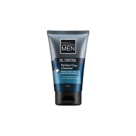 Nano White Men Oil Control Perfect Clay Cleanser 100ml (Malaysia)