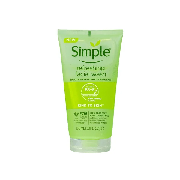 Simple Kind To Skin Refreshing Facial Wash Gel (150ml)