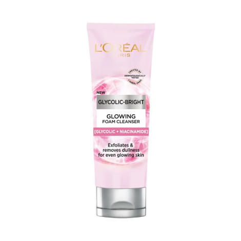 L'Oreal Glycolic Bright Glowing Foam Cleanser 100ml (Indonesia)