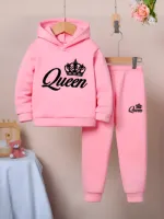 Infant and Kids DTF Print Hoodie Set, One Side Brush, 9 Sizes