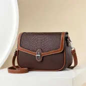 Small Handbags PU Leather High Quality Shoulder Bags(Coffee)