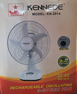 Kennede Rechargeable Fan- KN-1916