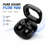 HnB Y19 Mini True Wireless Earbuds – Ultra-Small Invisible In-Ear TWS with Digital LED Battery Display, Auto-Pairing & 20H Playtime