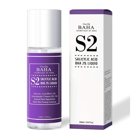 Cos De BAHA Salicylic Acid BHA 2% Liquid (S2) Serum 120ml (Korea)