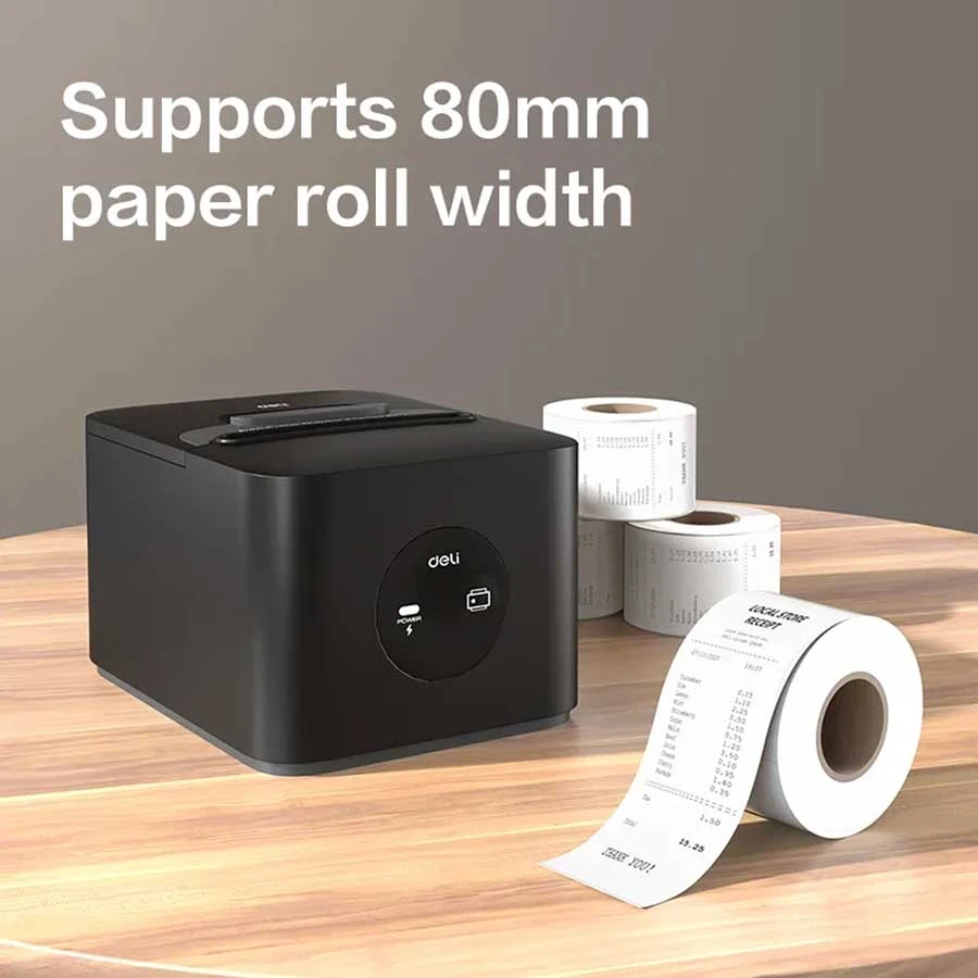 Deli ES380PN 80mm Thermal POS Receipt Printer USB LAN Drawer Port