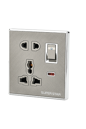 Super Star Ultimate 2 & 3 Pin Multi Socket With Switch
