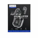 Ultrapods Pro Transparent True Wireless Earbuds – Bluetooth 5.3 TWS with Smart LED Display, ANC Noise Cancellation & IPX4 Waterproof