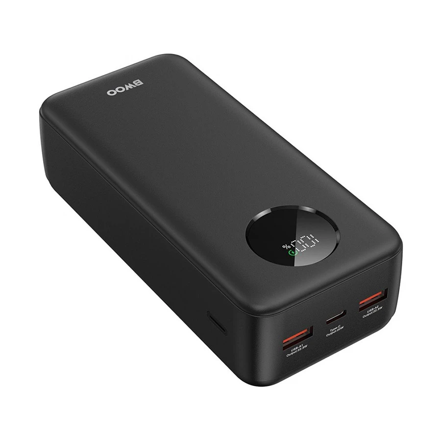 Bwoo BO-P64W 30000mAh 22.5W Power Bank with LCD Screen Black