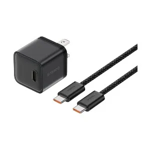 Baseus P10162501113-02 USB-C 20W GaN Black Charger