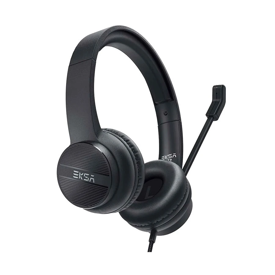 EKSA Telecom H12 Black Wired Over-Ear Professional Headphone