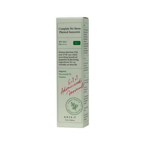 Axis-Y Complete No-Stress Physical Sunscreen SPF50 50ml (Korea)