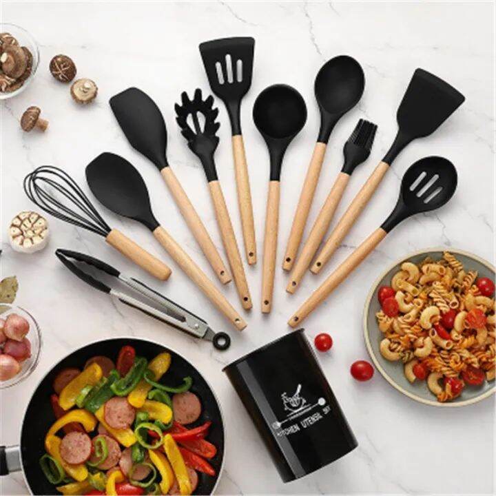 12 pcs Silicone Spatula Sets Heat-Resistant Non-Stick