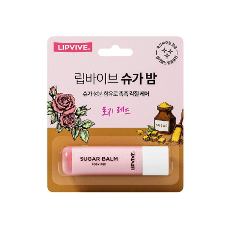 Lipvive Sugar Balm Rosy Red 4.8g (Korea)