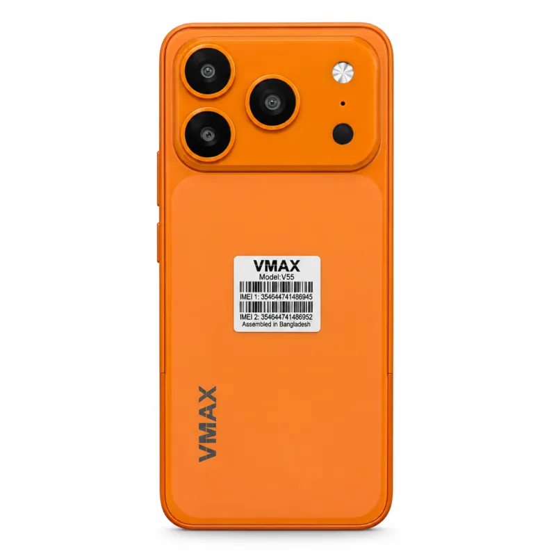 VMAX V55 PRO Max Feature Phone – 2.8" HD Display, 2500mAh, Dual SIM