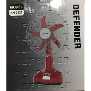 Defender 2926 Rechargeable 16 Desktop Fan - Maroon