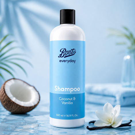 Boots Everyday Coconut & Vanilla Shampoo 500ml (China)