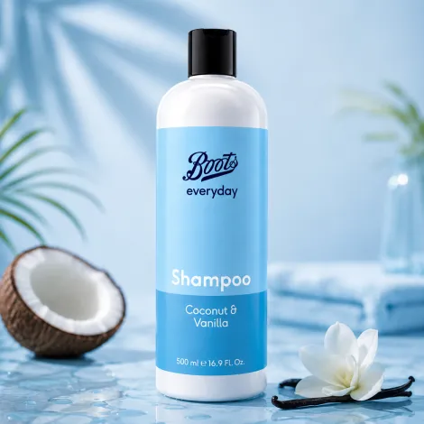 Boots Everyday Coconut & Vanilla Shampoo 500ml (China)