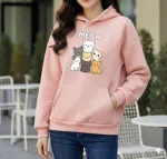 Premium Comfortable Printed Ladies Winter Hoodie