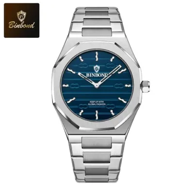 BINBOND 818 Stainless Steel Quartz Watch