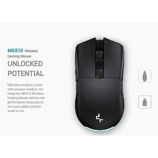 Deepcool MG510 RGB Wireless Black Gaming Mouse