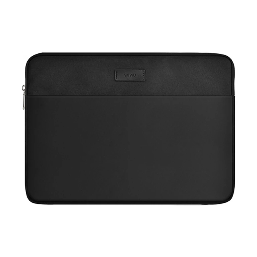 WiWU Minimalist Black Sleeve Case for 16 inch Laptop