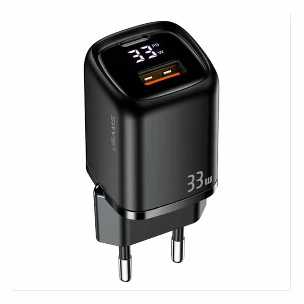 33W PD+QC Digital Display Fast Charger (USAMS US-CC152)