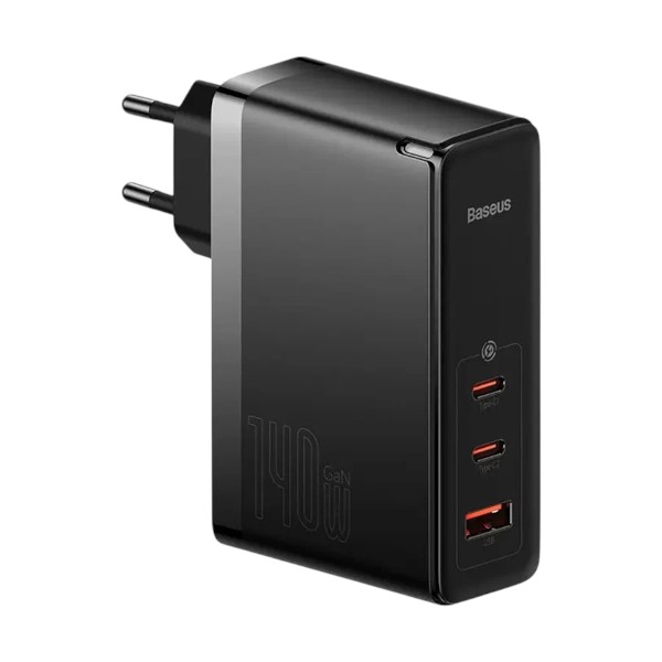 Baseus CCGP100201 GaN5 Pro USB & Dual USB-C 140W EU Black Charger