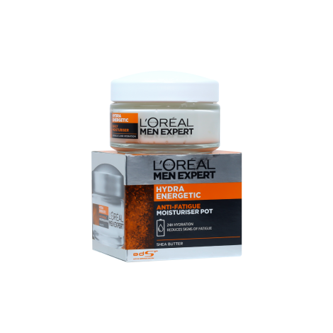 LOreal Men Expert Hydra Energetic Anti Fatigue Moisturiser Pot 50ml (Germany)