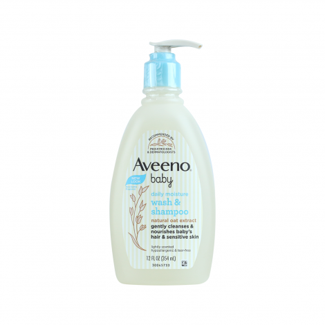 Aveeno Baby Daily Moisture Wash & Shampoo 354ml (Canada)