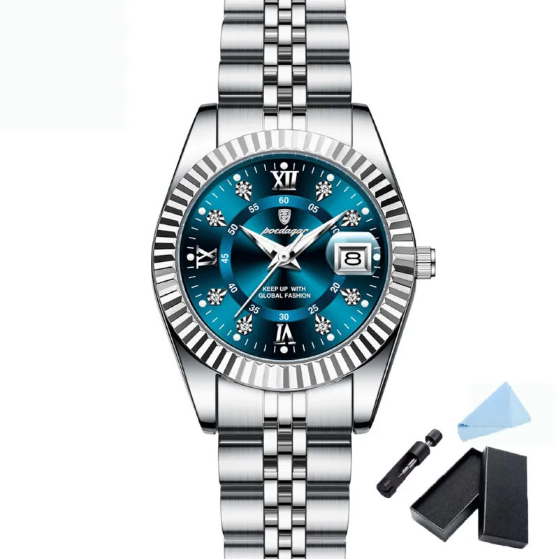 Poedagar 910 Men's Fashion Watch with Butterfly Lock