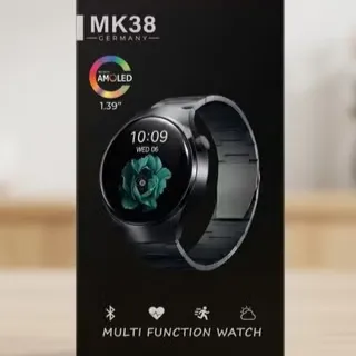 New MK38 Premium Round AMOLED HD display Germany Multi Function Smart Watch For Men