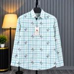 Pure Cotton Check Contrast Shirt
