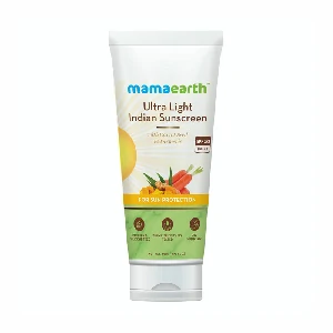 Mamaearth ultra light indian sunscreen SPF50 PA+++ (80ml)