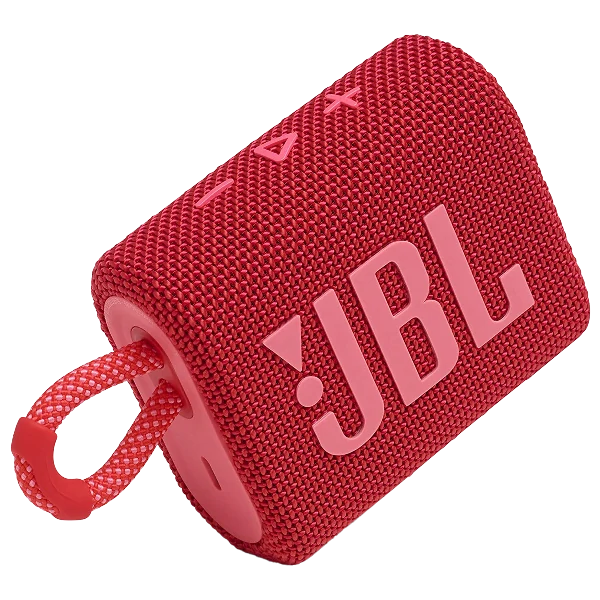 JBL GO3 Portable Bluetooth Speaker (IP67 Waterproof) – Red Color