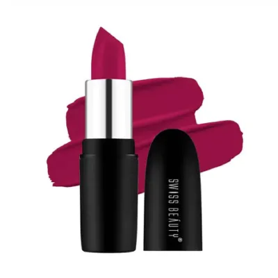 Swiss Beauty Pure Matte Lipstick - 211 Magic Maroon (China)