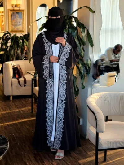Moriyom Koti Borka with Inner and 72/30 Hijab, Sizes 50-58