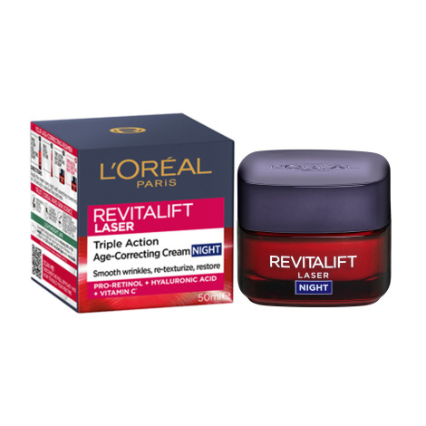 L'Oreal Revitalift Laser Triple Action Age - Correcting Night Cream 50ml (Germany)