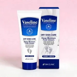 3W Clinic Vaseline Collagen Foot Cream Deep Moisture & Dry skin Care 150ml (Korea)