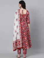 Women's Readymade AC Cotton Printed Three Piece, Body up to 44