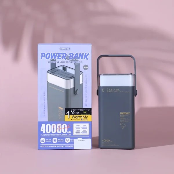 Remax RPP-596 Fluorite Series 40000mAh Colorful LED Fast Charging Power Bank