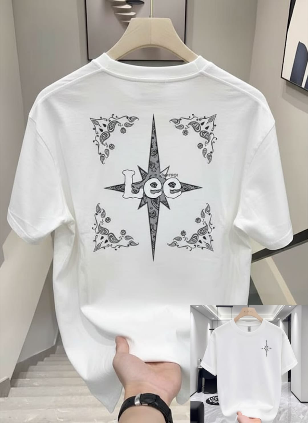 Men's Standard Drop Shoulder Cut T-Shirt, Cotton-Spandex, 6 Colours